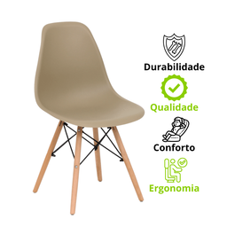 Conjunto 4 Cadeiras para Sala de Jantar Eames Eiffel Dkr - 11
