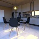 Ver imagem 6 de Conjunto 6 Cadeiras para Sala de Jantar Eames Eiffel Dkr Preto