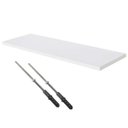 Ver imagem 3 de Prateleira Flutuante 20x60 Cms com Suporte Incluso Pbs 2060 Multivisao Pbs-2060-UV Branco