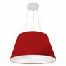 Lustre Pendente Cone Md-4141 30/50x35cm Bivolt Bordo - 1