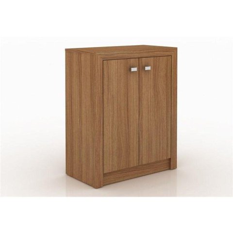 Balcão Para Escritório 2 Portas Me4103 Amêndoa Tecno Mobili