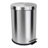 Lixeira com Pedal 20 Litros Aço Inox Cesto Interno Removível - 1