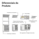 Ver imagem 5 de Armário de Cozinha Completa 100% Mdf 310 Cm Smart 02 Branco