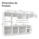 Ver imagem 3 de Armário de Cozinha Completa 100% Mdf 310 Cm Smart 02 Branco