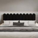 Ver imagem 1 de Cabeceira Nuvem King Size Facil Instalação 10 Placas 45x20cm:preto