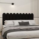 Ver imagem 3 de Cabeceira Nuvem King Size Facil Instalação 10 Placas 45x20cm:preto
