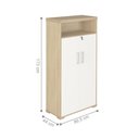 Ver imagem 3 de Jogo Armário e Mesa Executiva Colchester Carvalho Branco