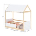 Ver imagem 6 de Cama Montessoriana Casinha com Led e grade New Garden Casatema MadeiraOriginals