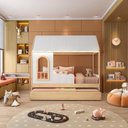 Ver imagem 3 de Bicama Infantil Casinha com Led e Janela New Garden Casatema MadeiraOriginals