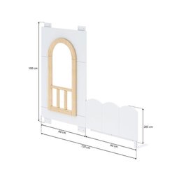 Bicama Reversível Casinha com Telhado, Led, Janela e Grade Frontal New Garden Casatema - 11
