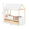 Bicama Reversível Casinha com Telhado, Led, Janela e Grade Frontal New Garden Casatema - 5