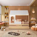 Ver imagem 2 de Bicama Infantil Casinha com Led e Janela New Garden Casatema MadeiraOriginals