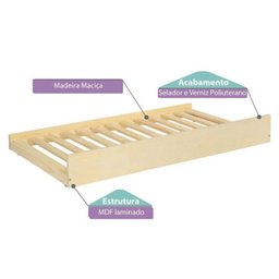 Bicama Reversivel Casinha com Telhado, Led e Grade Frontal Dupla New Garden Casatema - 17