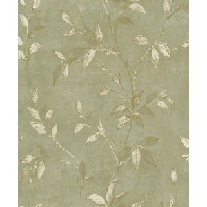 Papel de Parede Kantai Verona 1 - Folhas Verde Acinzentado