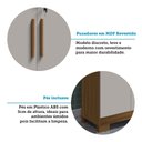 Ver imagem 6 de Conjunto de Armário Multiuso 2 Peças 100% MDF Prisma Espresso Móveis Bege/Amêndoa/Off White