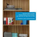 Ver imagem 4 de Conjunto de Armário Multiuso 2 Peças 100% MDF Prisma Espresso Móveis Bege/Amêndoa/Off White