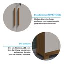 Ver imagem 6 de Conjunto de Armário Multiuso 2 Peças 100% Mdf Prisma Espresso Móveis