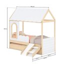 Ver imagem 5 de Bicama Infantil Casinha com Led, Janela e Escadinha New Garden Casatema MadeiraOriginals