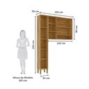 Ver imagem 3 de Conjunto para Lavanderia com 2 Peças 100% Mdf com Vidro Reflecta Itália Espresso Móveis