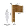 Conjunto para Lavanderia com 2 Peças 100% Mdf com Vidro Reflecta Itália Espresso Móveis - 4