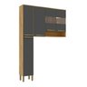 Conjunto para Lavanderia com 2 Peças 100% Mdf com Vidro Reflecta Itália Espresso Móveis - 2