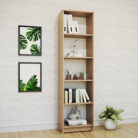 Estante Compacta Multiuso sem Porta 178cm x 29.5cm x 48cm Marrom/Canela