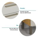Ver imagem 6 de Conjunto para Lavanderia com 2 Peças 100% MDF Itália Espresso Móveis Bege/Amêndoa/Off White