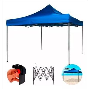 Tenda Gazebo 3x3 Infinity Articulado Pés Aluminio Dobrável:azul