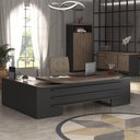 Ver imagem 7 de Conjunto Escritório Home Office 3 Peças Corp A06 Charuto-preto - Mpozenato
