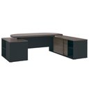 Ver imagem 2 de Conjunto Escritório Home Office 3 Peças Corp A06 Charuto-preto - Mpozenato