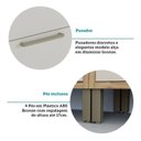 Ver imagem 7 de Conjunto para Lavanderia com 2 Peças 100% MDF Vicenza Espresso Móveis Bege/Amêndoa/Off White