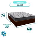 Ver imagem 3 de Cama Box + Colchão Casal D33 Iso100 Ortobom