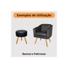 Tecido Courvin Preto para Puff, Sofa, Cadeira de Escritorio - 4