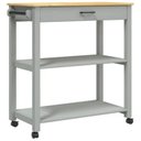 Ver imagem 2 de Carrinho de Churrasco 1 Gaveta+1 Prateleiras 100% Madeira Maciça