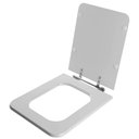 Ver imagem 2 de Assento Sanitário Tampa de Vaso Madeira Mdf Laqueado Square para Bacia Incepa Quadrado 6lpf - Cinza
