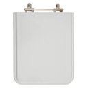 Ver imagem 1 de Assento Sanitário Tampa de Vaso Madeira Mdf Laqueado Square para Bacia Incepa Quadrado 6lpf - Cinza