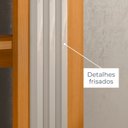 Ver mais imagens de Aparador para Sala de Estar Frisado Tampo de Vidro 2 Prateleiras Frizz