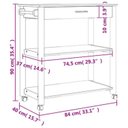 Ver imagem 3 de Carrinho de Churrasco 1 Gaveta+1 Prateleiras 100% Madeira Maciça 