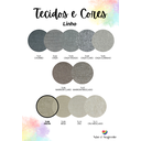 Ver imagem 3 de Cabeceira Estofada Casal 12 Blocos Não É Segredo Linho Palha 140x90