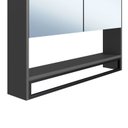 Ver imagem 6 de Armário Espelheira para Banheiro 80cm com 2 Portas e Toalheiro Estilo Industrial