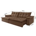 Ver imagem 2 de Sofá Estilo Veludo 2 Módulos de 80cm B25cm Meu Sofá Online B016 Veludo Marrom