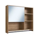 Ver imagem 3 de Armário Espelheira para Banheiro 80cm com 1 Porta 4 Nichos e Toalheiro P1042