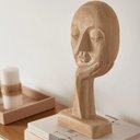 Ver imagem 4 de Decoração Escultura Face sobre a Mão Polirresina Mart 17504