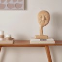 Ver imagem 3 de Decoração Escultura Face sobre a Mão Polirresina Mart 17504
