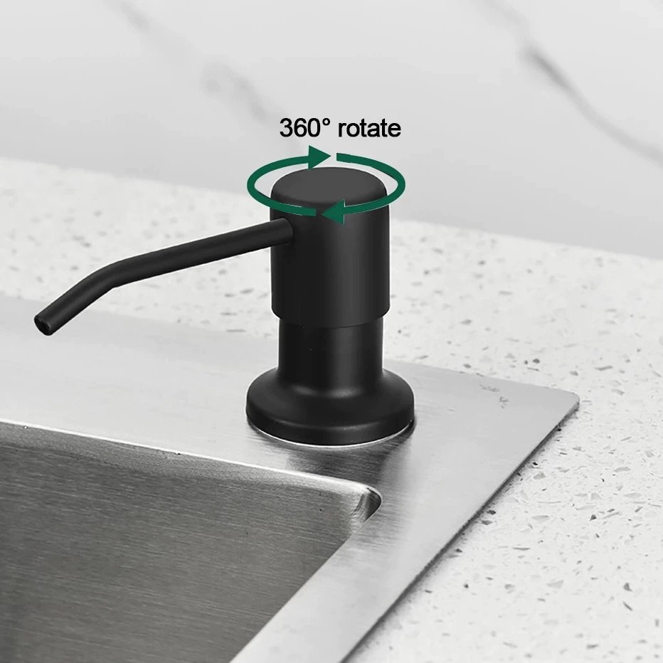 Dispenser Dosador Mangueira Flexivel Embutir Sabao Detergente Liquido Suporte Pia Cozinha Banheiro T - 2