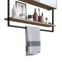 Ver imagem 5 de Armário Espelheira para Banheiro 80cm com 1 Prateleira Externa e Toalheiro Estilo Industrial P1043