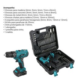 Parafusadeira Philco Force Ppf120mf 3 em 1 1500rpm Bivolt - 4