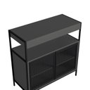 Ver imagem 5 de Armário Gabinete de Banheiro 80cm Estilo Industrial com 2 Portas P1038 sem Cuba