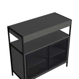 Armário Gabinete de Banheiro 80cm Estilo Industrial com 2 Portas P1038 sem Cuba - 5