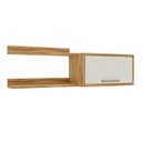 Ver imagem 3 de Conjunto para Lavanderia Aéreo com 2 Peças 100% MDF Vicenza Espresso Móveis Bege/Amêndoa/Off White